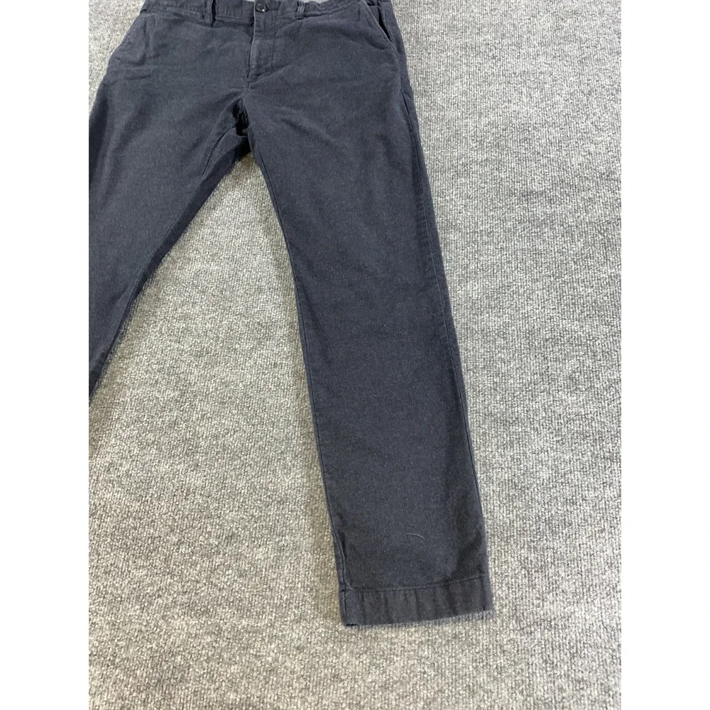 J Crew 484 Slim Pants Mens 32x30 Stretch Chino Dark Grey Casual Preppy Flat Fron